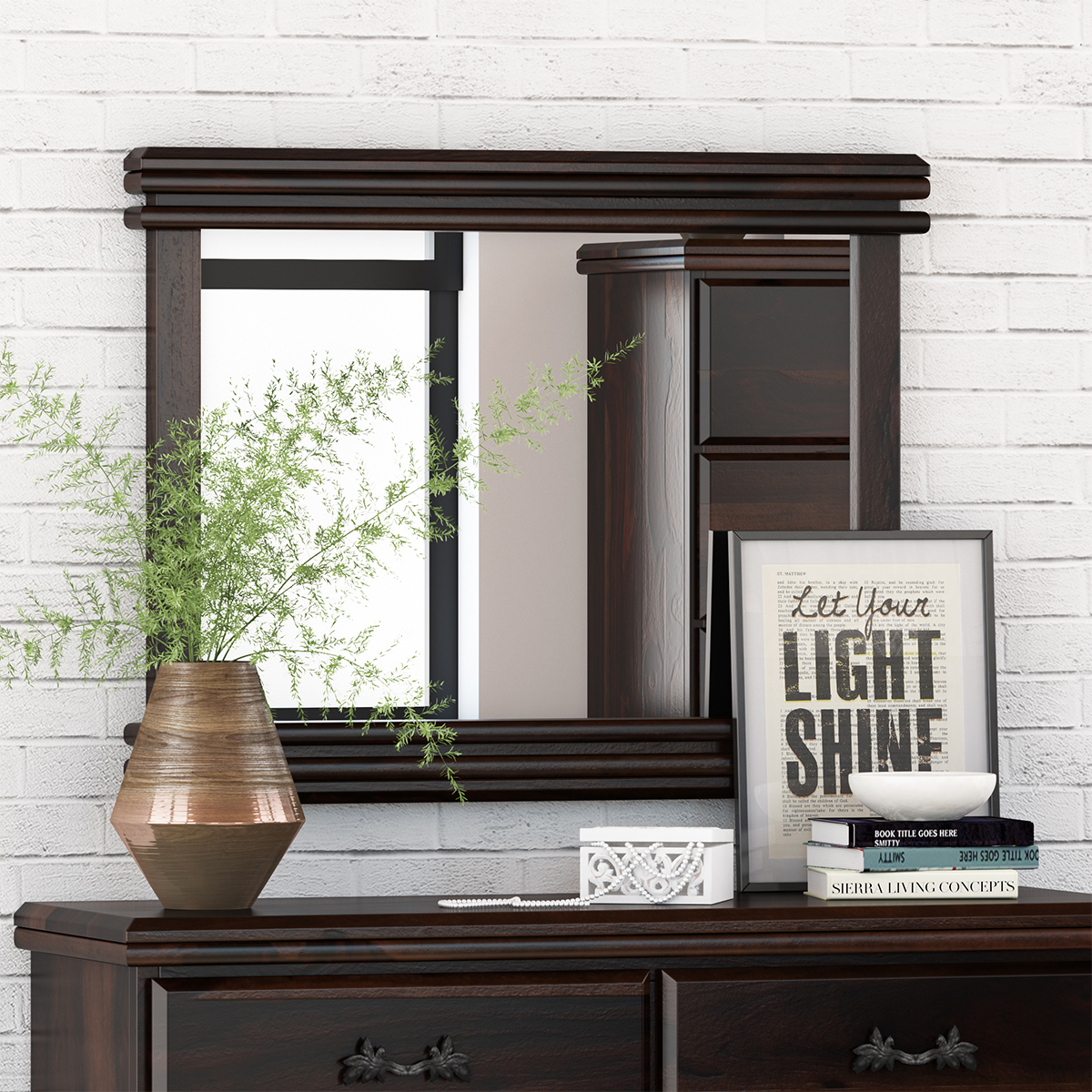 Hartsville Modern Pioneer Solid Wood Mirror Frame