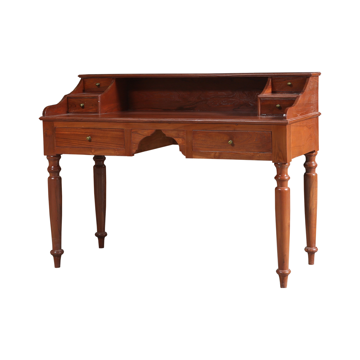 Georgetown Antique Wood Writing Desk with Drawers