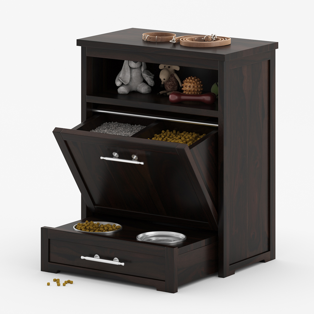 Wilsonian Modern Elevated Pet Feeder Station