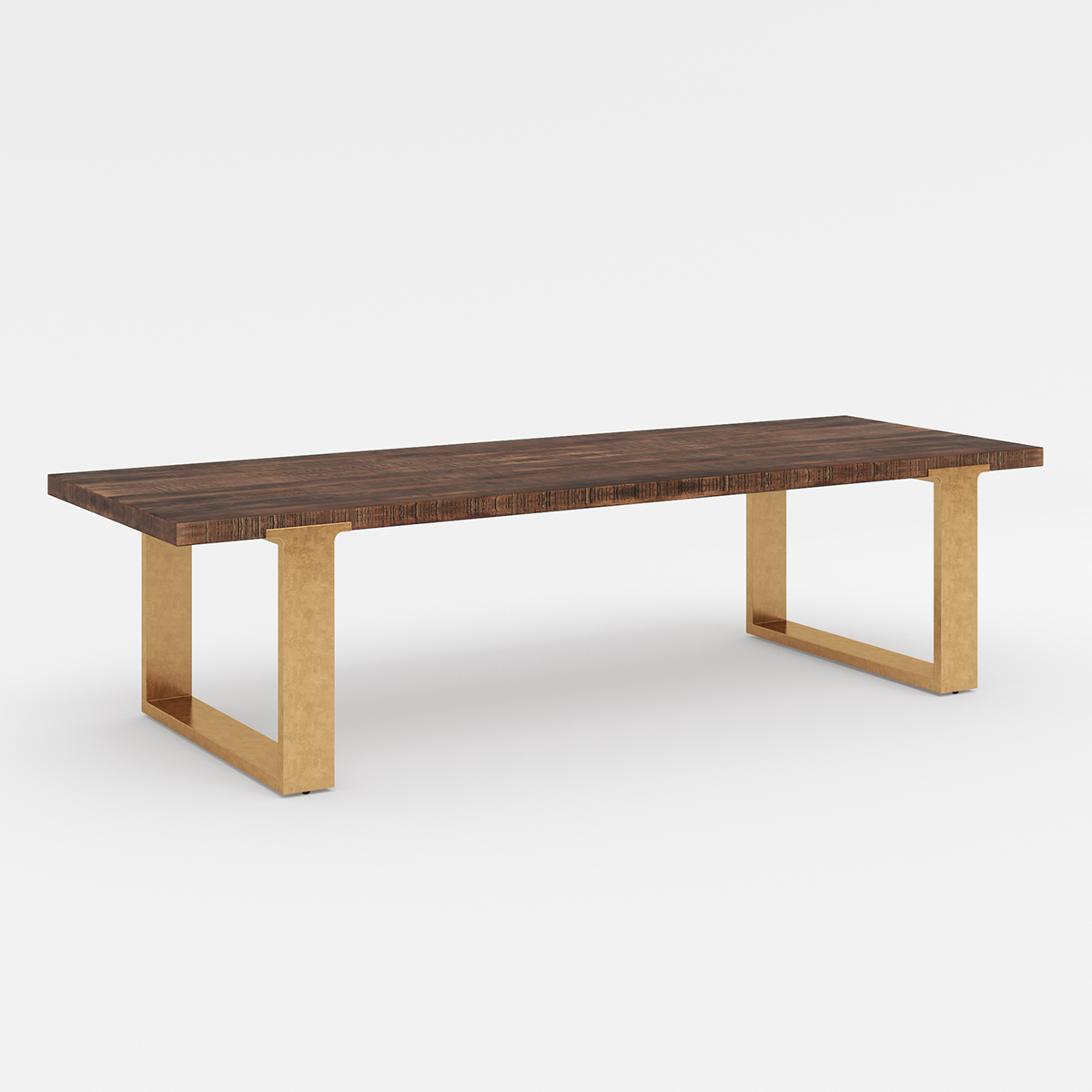Lockeford Solid Wood Modern Contemporary Rectangle Dining Table