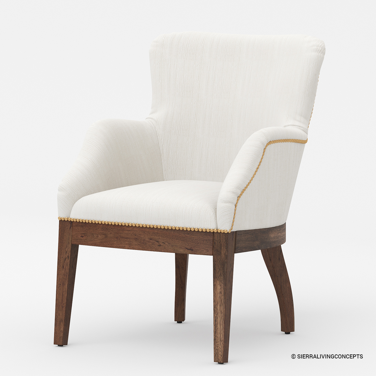 Lockeford Contemporary Upholstered Dining Chair with Arms