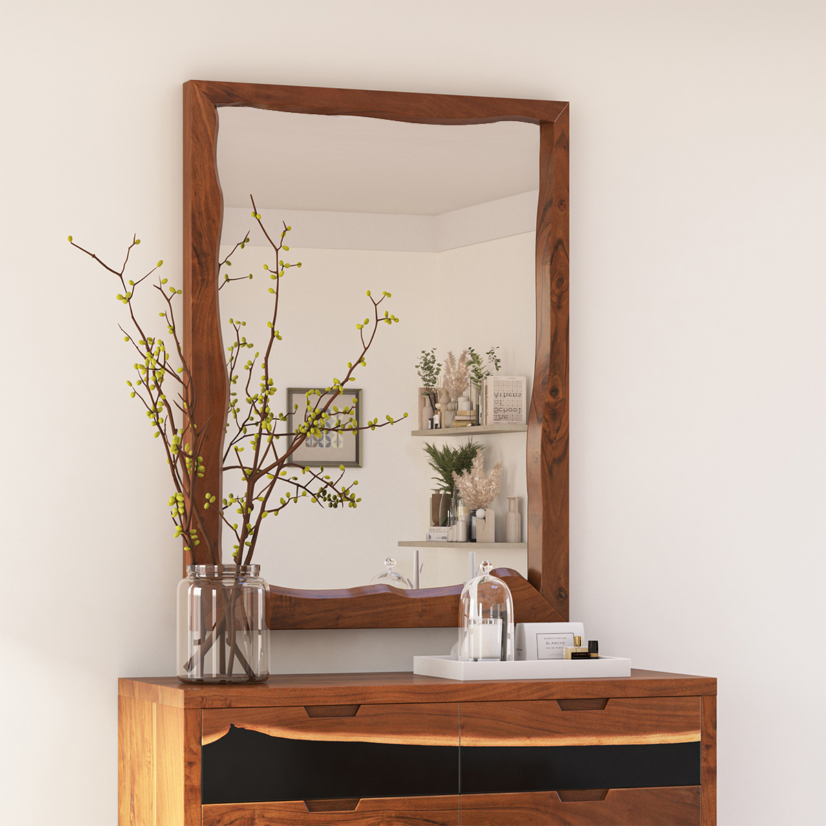 Murphys Modern Acacia Wood Mirror Frame