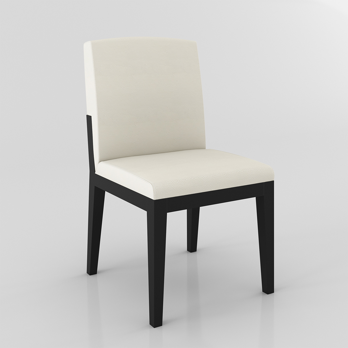 Hawkins Solid Wood Parsons Vegan Leather Dining Chair