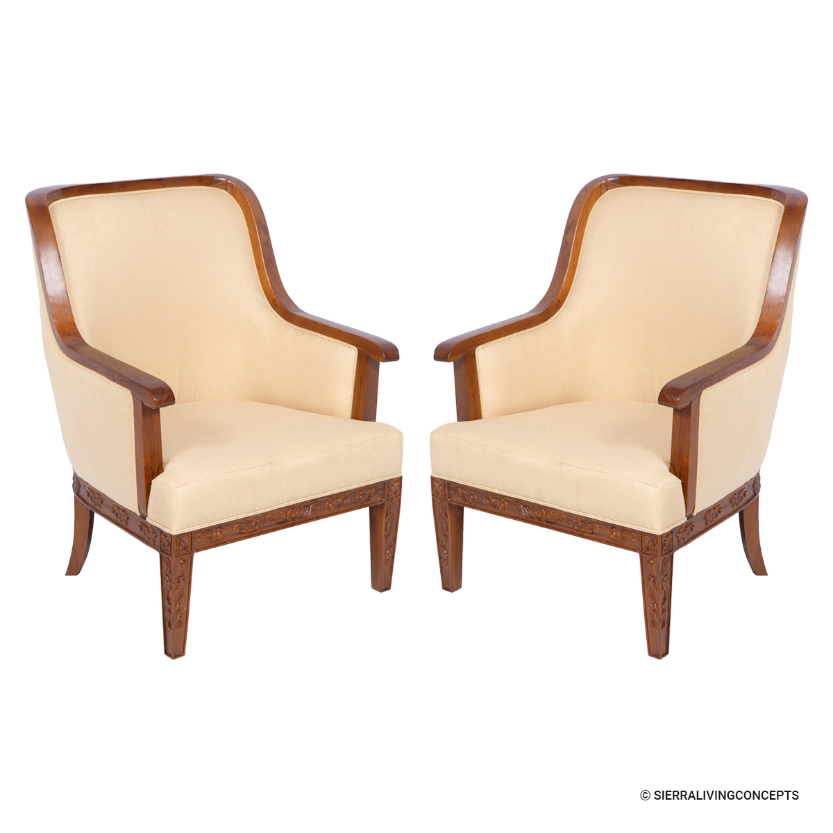 Montana Contemporary Upholstered Accent Chair Set of 2