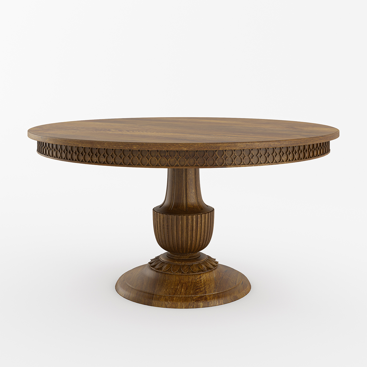 Rouse Old World 60 Inch Round Pedestal Dining Table