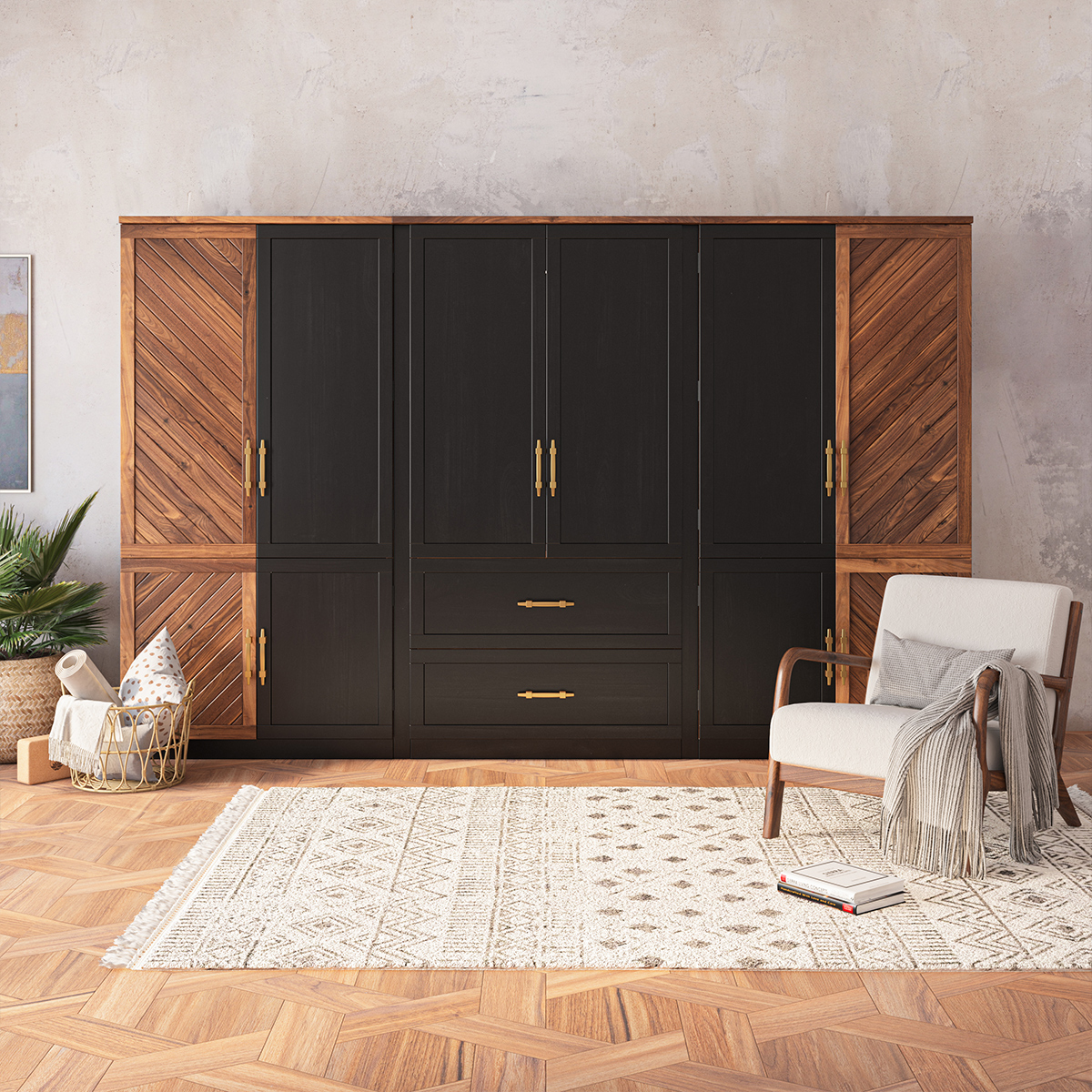 Medley Modern Extra Large Wardrobe Armoire Closet