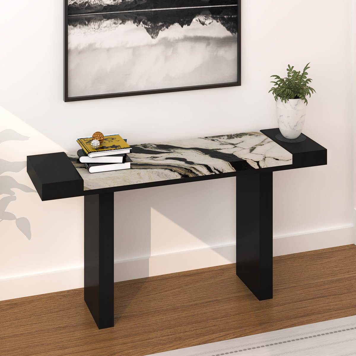 Pape Modern Marble Top Console Table