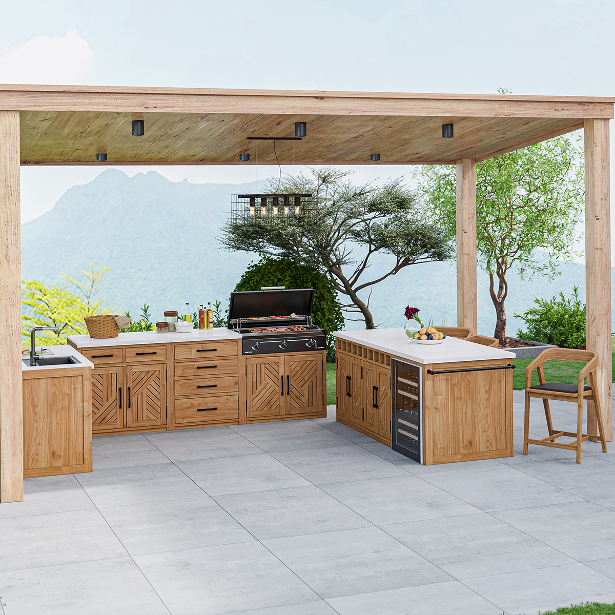 Matapedia Modular 6 Piece Outdoor Kitchen Set