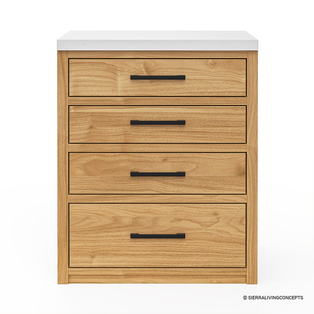Matapedia 4-Drawer Outdoor Kitchen Cabinet