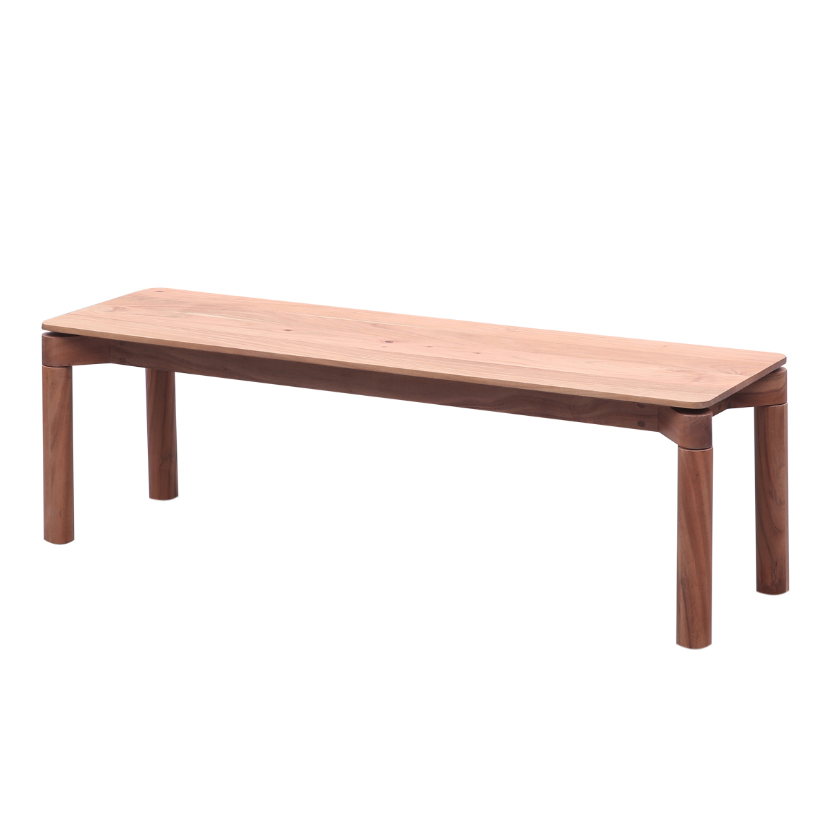 Carmack Scandinavian Natural Wood Dining Bench