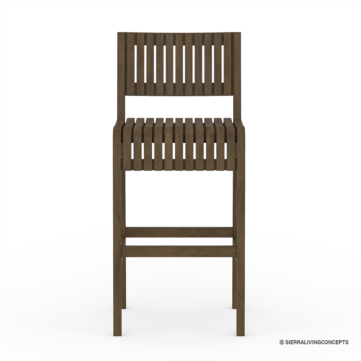 Rimouski Teak Wood Outdoor Counter Height Bar Stool