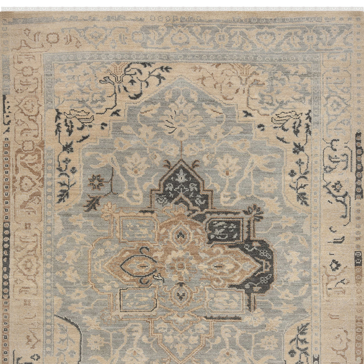 Granby Hand Knotted Wool Distressed Vintage Oushak Rug
