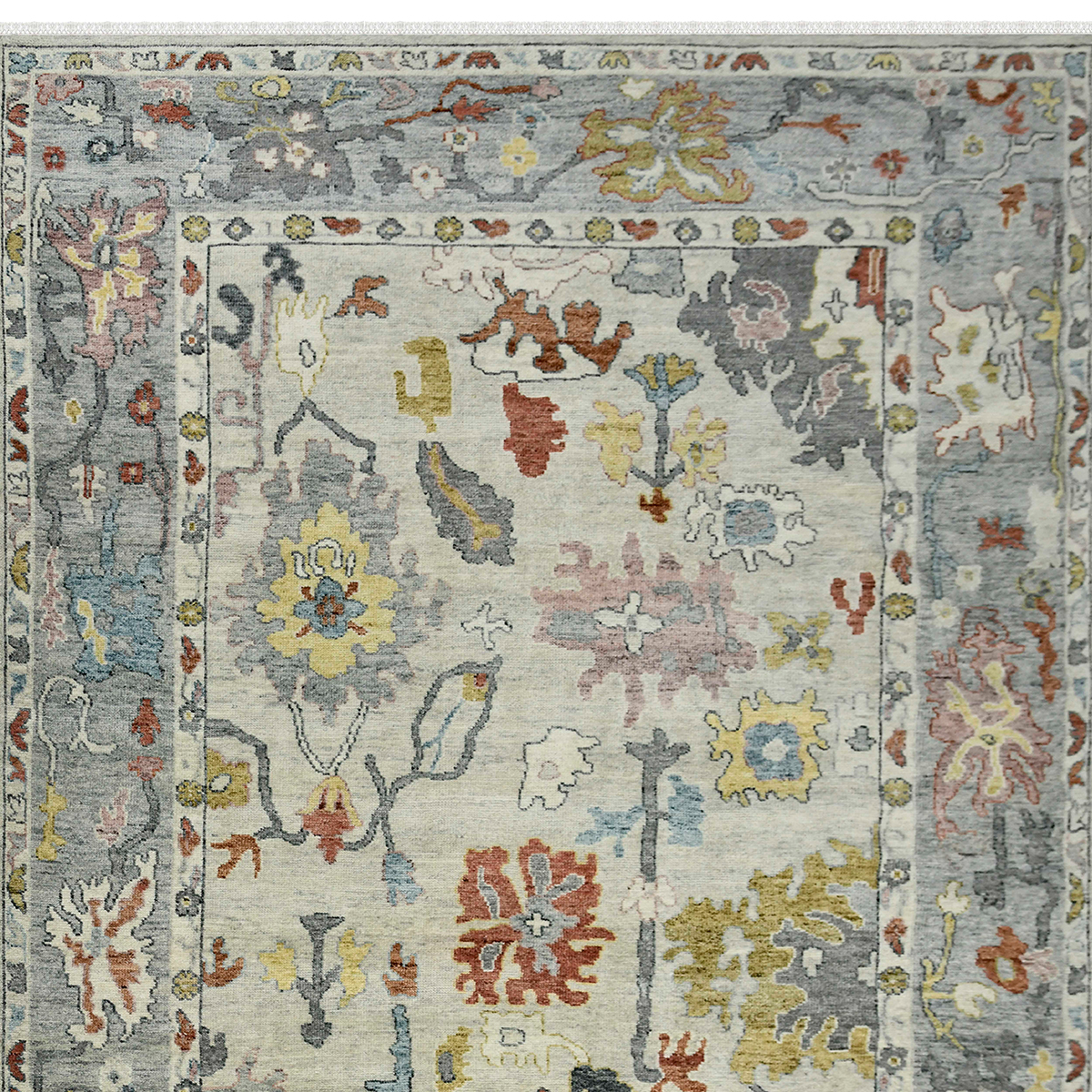 Nunavut Oriental Motifs Hand Knotted Wool Rug