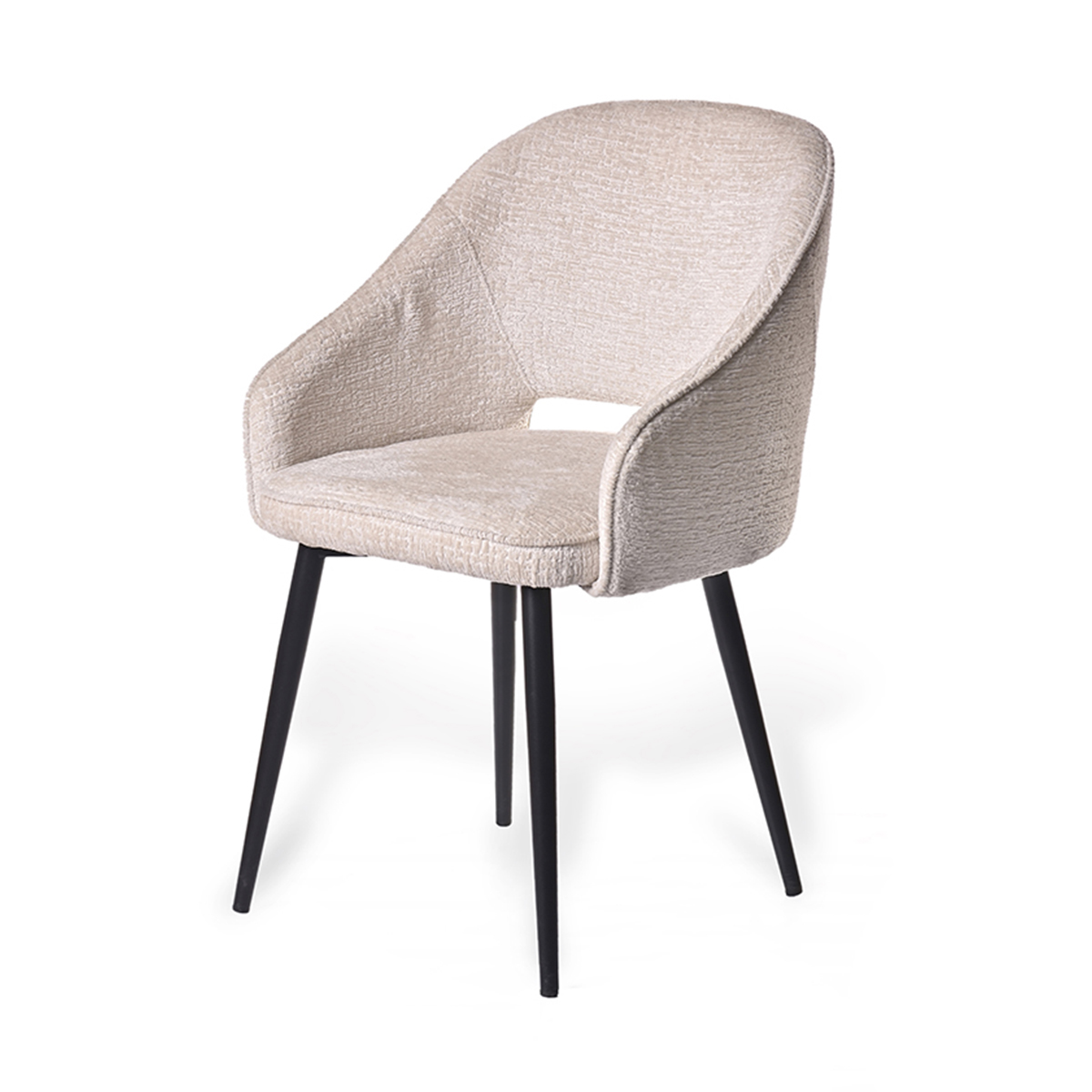 Boisbriand Upholstered Barrel Dining Chair with Arms