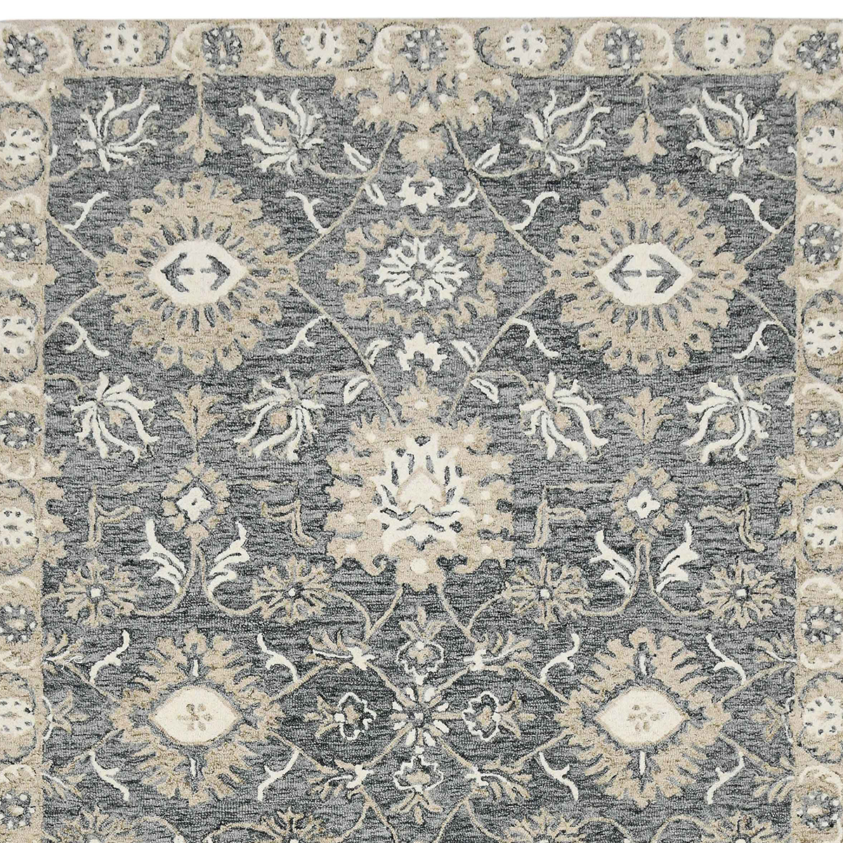 Thorncliffe Hand Tufted Wool Floral Carpet Rug