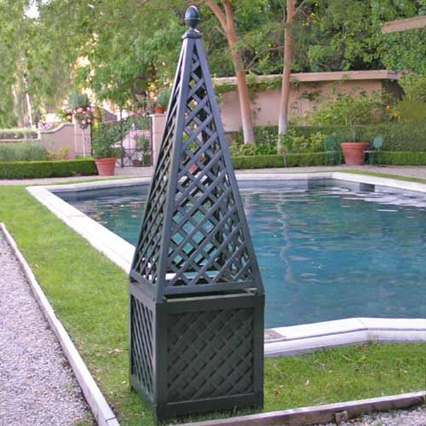 Obelisk Garden Trellis and Planter