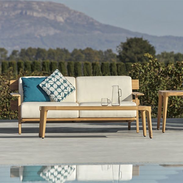 Paralel Teak Sofa and Lounge Chair