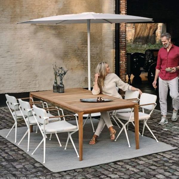 Exes Dining Chair and Teak Table