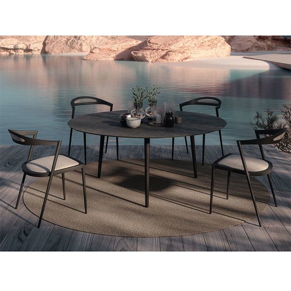 Styletto Round Ceramic Dining Table