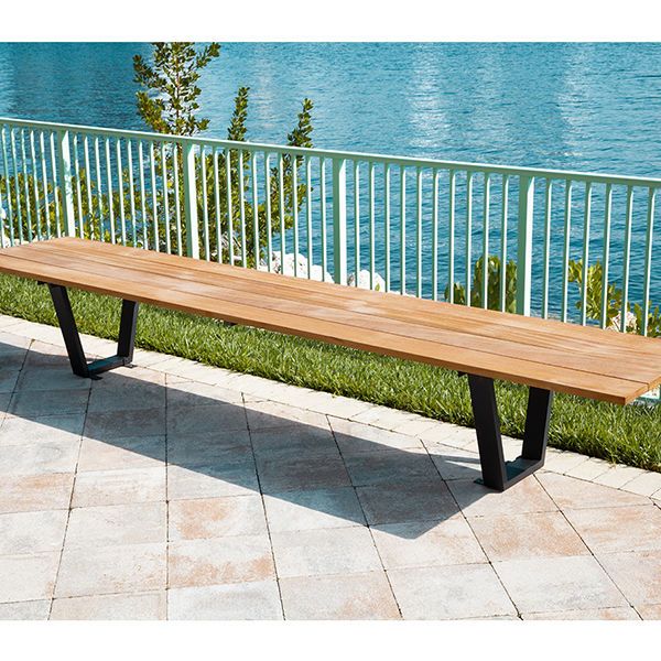 Faux Wood Outdoor Bench