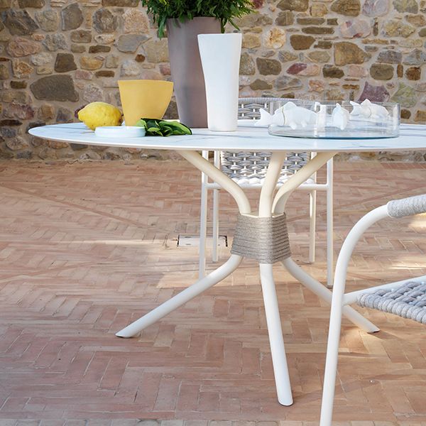 Capri Round Dining Table and Chair Collection