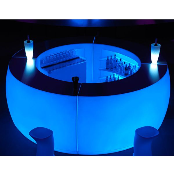 Illuminated Fiesta Outdoor Bar and Stools