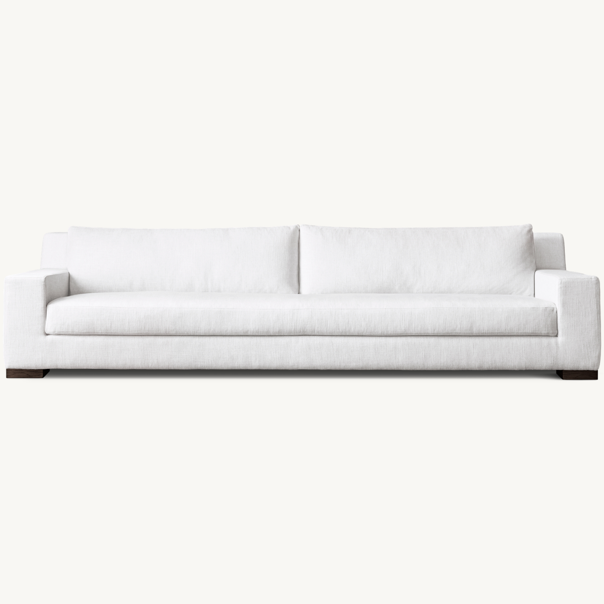 Modena Track Arm Bench-Cushion Sofa
